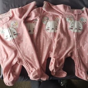 Fleece Preemie Double Zip PJ